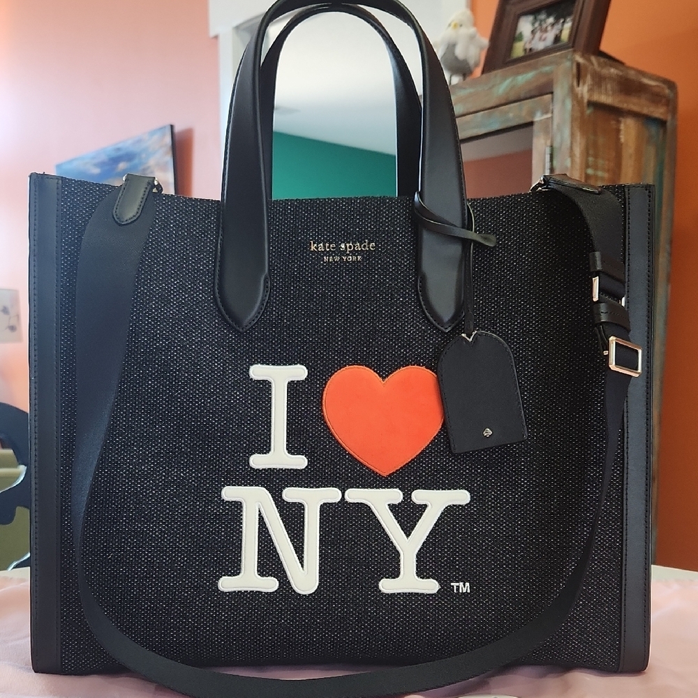 Kate Spade Black and Red Tote with Iconic Design